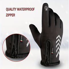 1Pair Waterproof Non-slip Touch Screen Gloves for Outdoor Activities
