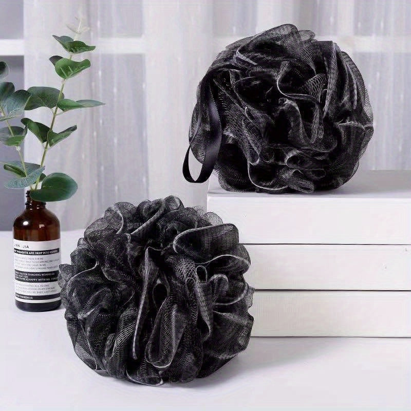 Bamboo Charcoal Bath Ball Mesh Sponge Shower Ball for Soft Skin