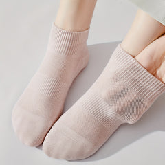 7 Pairs Women's Crew Socks Set Soft & Breathable Stockings
