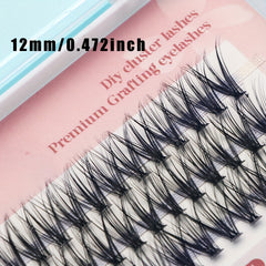 60 Pcs Cluster Lashes 3D Comic Style False Eyelashes Makeup Tool