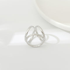 Geometric Criss Cross Scarf Buckle 1pc For Women Scarf