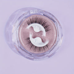 Self-adhesive False Eyelashes Round Box C Curling