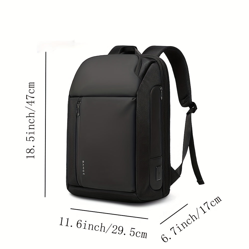 BANGE Business Travel Backpack USB Charging Waterproof Commuter Backpack