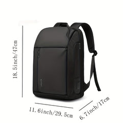 BANGE Business Travel Backpack USB Charging Waterproof Commuter Backpack