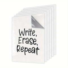 6pack Dry Erase Whiteboard Stickers A4 Size