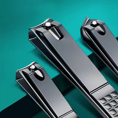 Matte Stainless Steel Nail Clippers Set for Men and Women