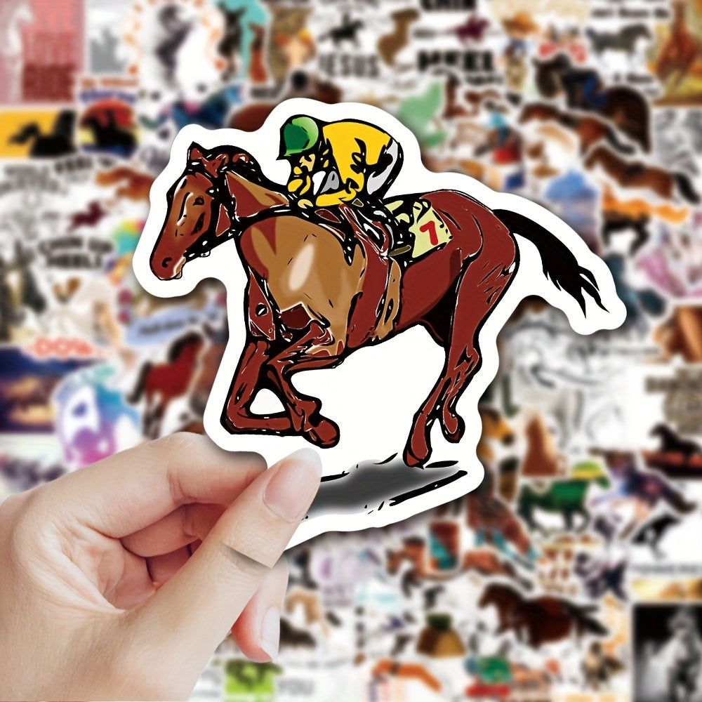 150 Pcs Horse Riding Cowboy Stickers Waterproof Equestrian Decals