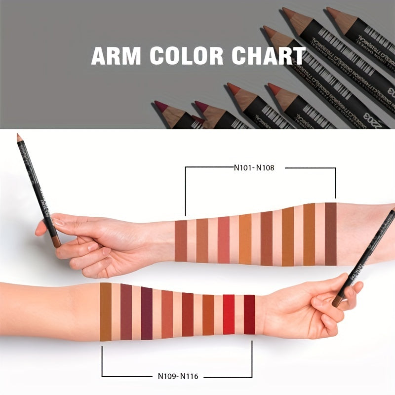 Long Lasting Lip Liner Pen with Smudge Proof Formula - Nude Shades