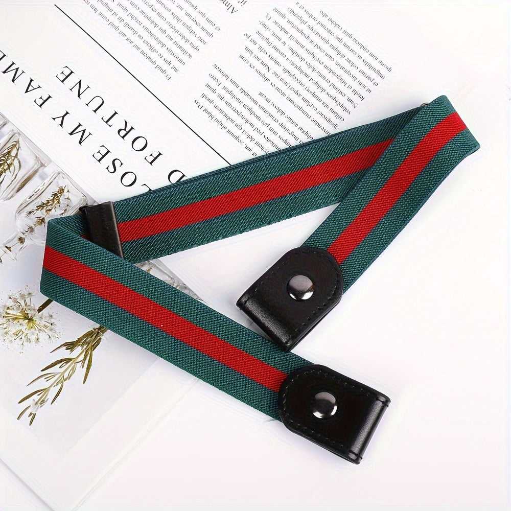 Adjustable Elastic Waist Belt with Buckle for Comfortable Fit