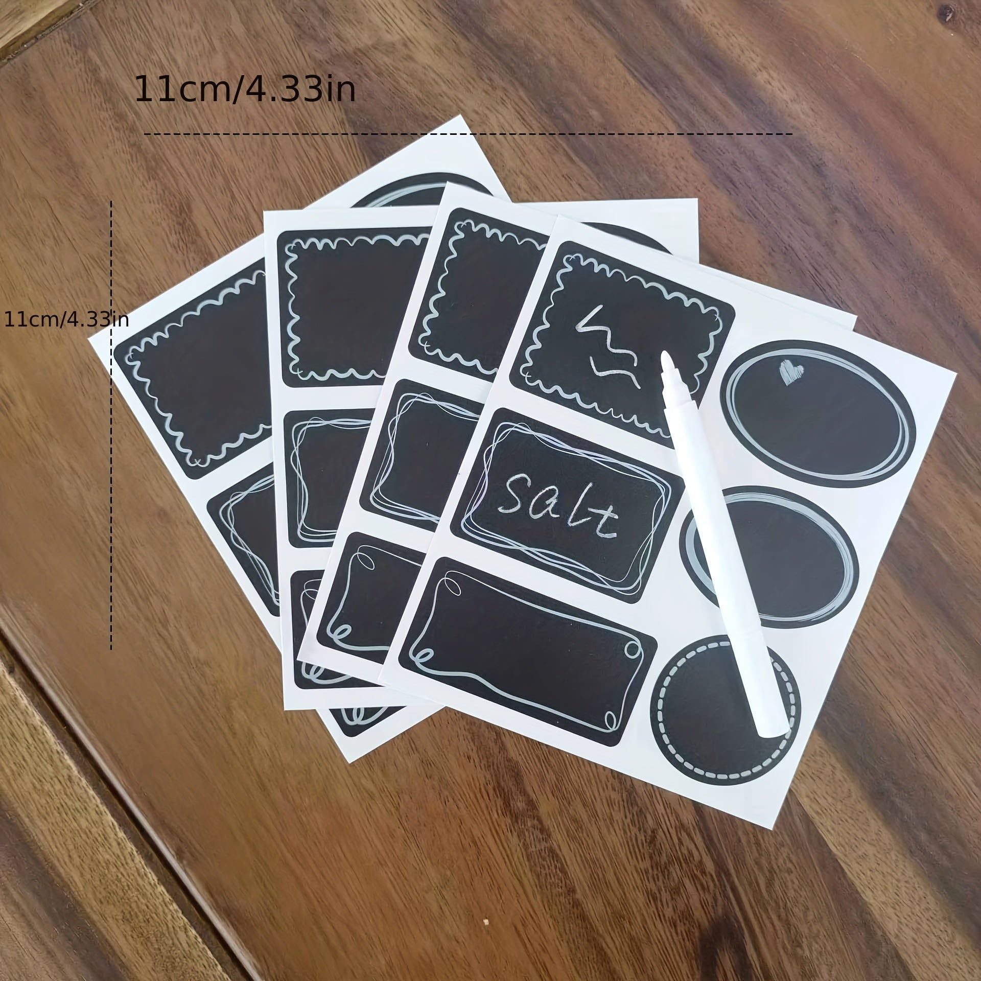 Irregular Blackboard Sticker Erasable Waterproof Movable PVC Blackboard Sticker
