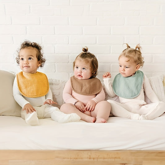 Baby Absorbent Bib U-shaped Cotton Feeding Bib