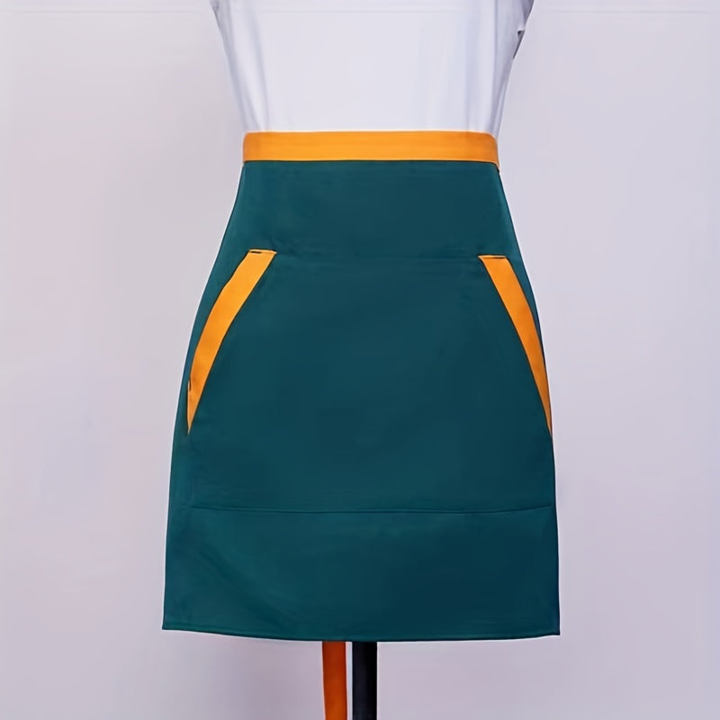 Half Body Apron Solid Printing Hotel Restaurant Small Waist Overalls