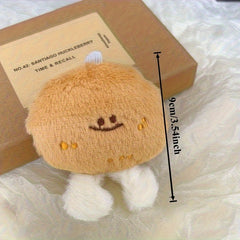 2pcs Potato Plush Pendants Soft Squishy Squeeze with Expressive Eyes & Cheeks