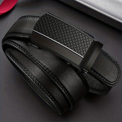 Men's Business PU Leather Belt Automatic Buckle Belt For Outdoor Wedding Daily