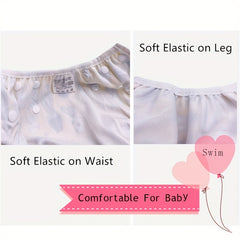Adjustable Reusable Swim Diaper for Baby 0-3 Years Boys Girls Washable Swimpant