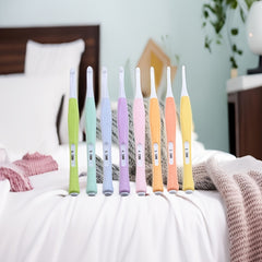 8pcs Crochet Silicone Handle Sweaters Knitted Hooks Ergonomic Soft Grip