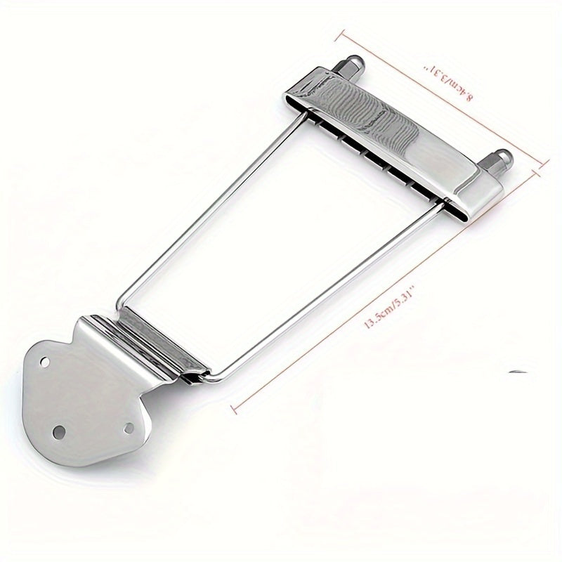 Guitar Tailpiece Trapeze Open Frame Bridge for 6 String Archtop Guitar