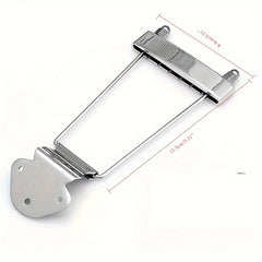 Guitar Tailpiece Trapeze Open Frame Bridge for 6 String Archtop Guitar