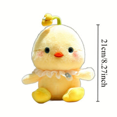 Yellow Flower Chick Plush Toy Soft Polyester Holiday Gift