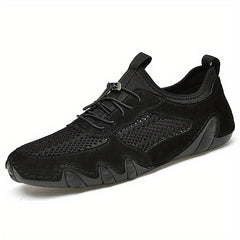 Men's Mesh Lightweight Drawstring Sneakers Outdoor Walking Hiking Shoes