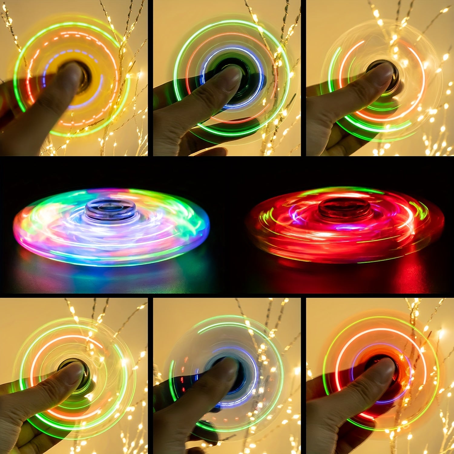 FIGROL 1pc LED Finger Top Includes Button Party Gift Bag Birthday Present