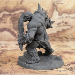 Ogre 3D Printed Miniatures for RPGs 28mm Scale
