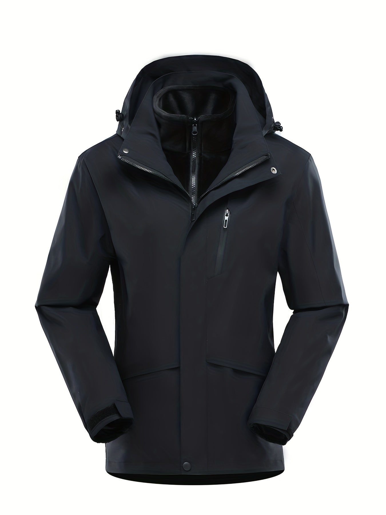 3-in-1 Sports Hooded Jacket for Outdoor Hiking - Women's Winter Warm Coat
