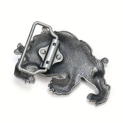 Western Retro Dog Bone Belt Buckle for Denim Waistband