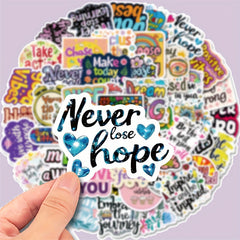 50pcs Inspirational Quotes Motivational Stickers for Self Improvement