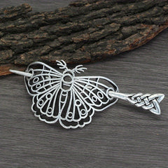 Vintage Viking Style Hairpin Tree Of Life Barrette Silvery Hairpin