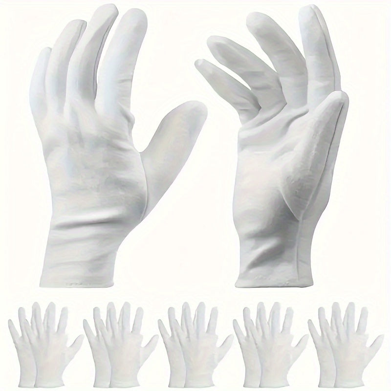 5 Pairs Soft Stretchable Lining Gloves for Household Cleaning and Jewelry Work