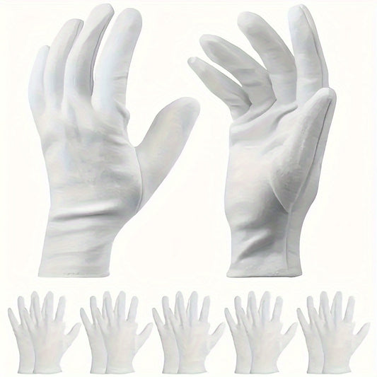 5 Pairs Soft Stretchable Lining Gloves for Household Cleaning and Jewelry Work