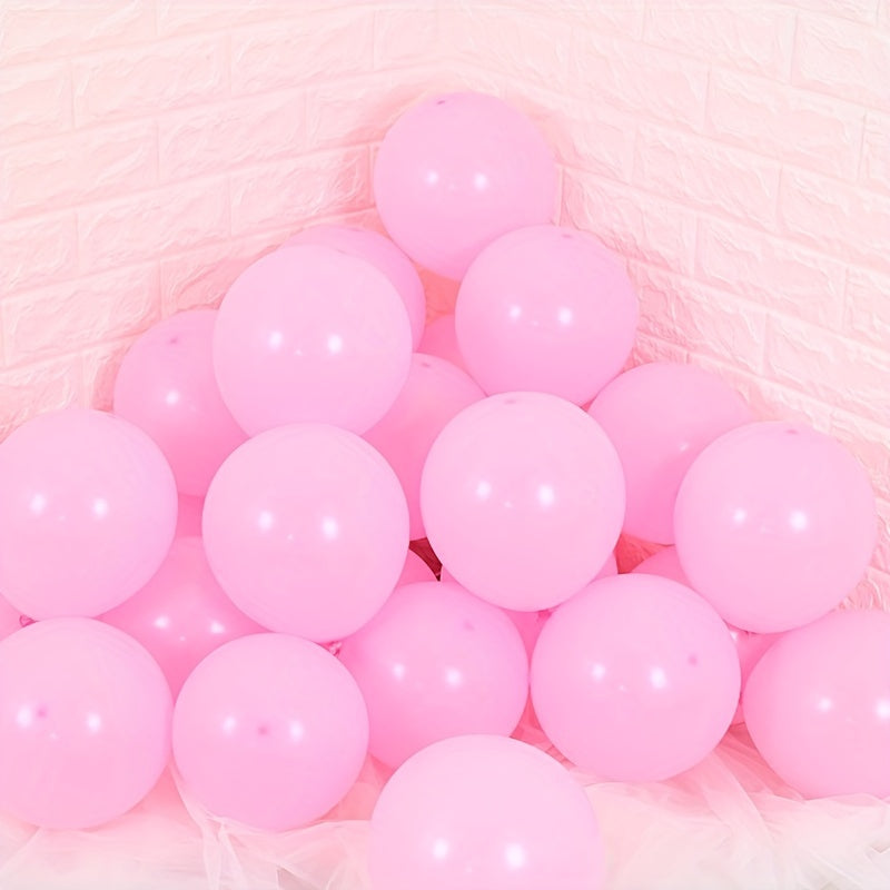 50pcs 30 Matte Pink Latex Balloons for Birthday Party Decoration