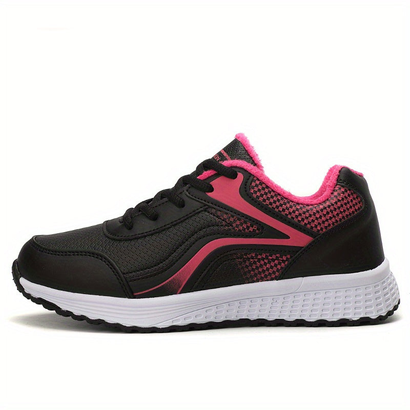 Women's Lightweight Faux Leather Sports Shoes