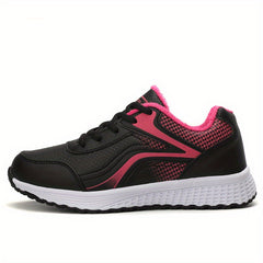 Women's Lightweight Faux Leather Sports Shoes
