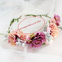 Simulation Flower Garland Bridal Headdress For Wedding