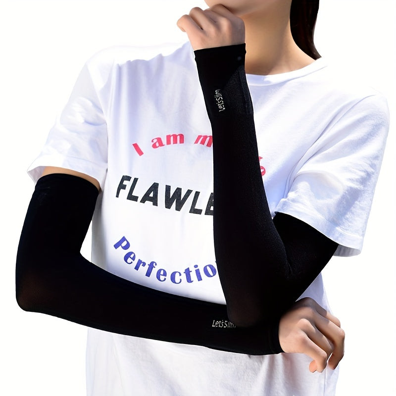 Sun Protection Sleeves for Couples with Thumb Hole