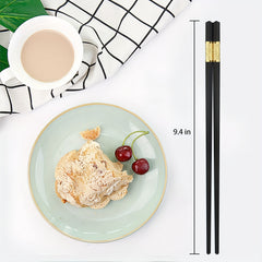 10 Pairs Non Slip Fiberglass Chopsticks Reusable Dishwasher Safe Easy To Clean