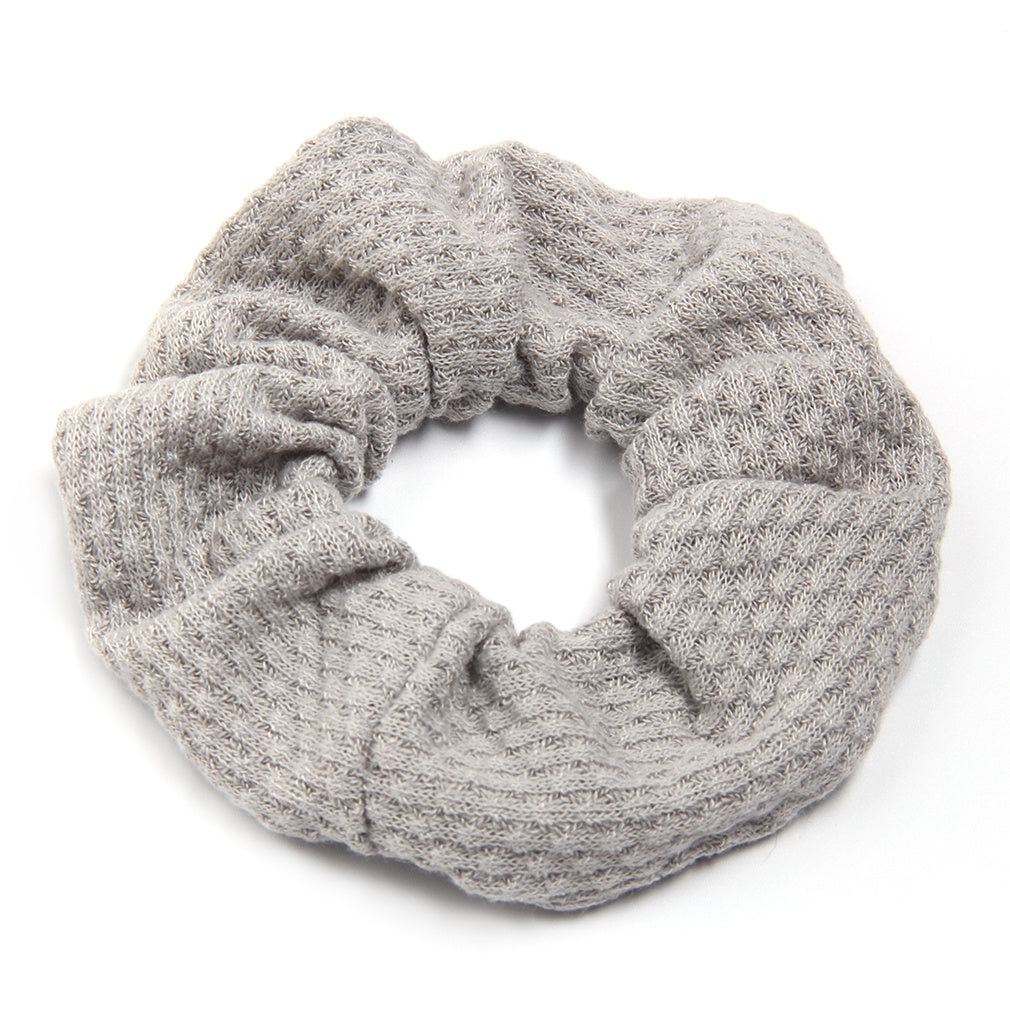 Solid Elastic Knit Scrunchie Girls Sleep Soft Scrunchy Curly Thin Hair