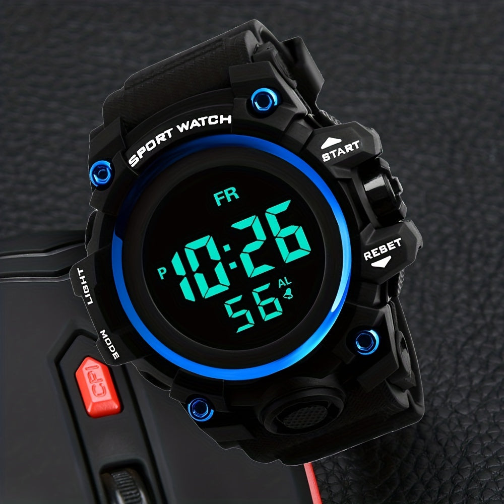Men's Outdoor Sports Digital Watch Multifunctional Glow