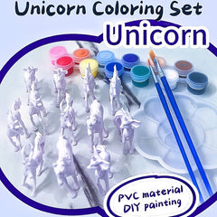 17pcs Mini Unicorn Painting Set Craft Kit Perfect Birthday Gift