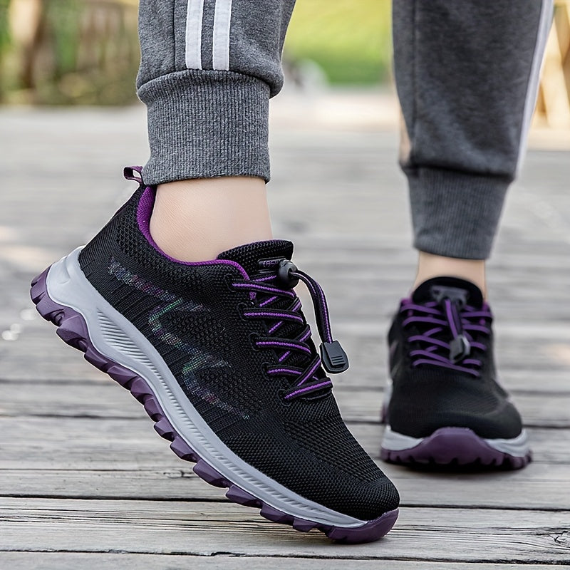Women's Breathable Athletic Sneakers Lace up Running Shoes