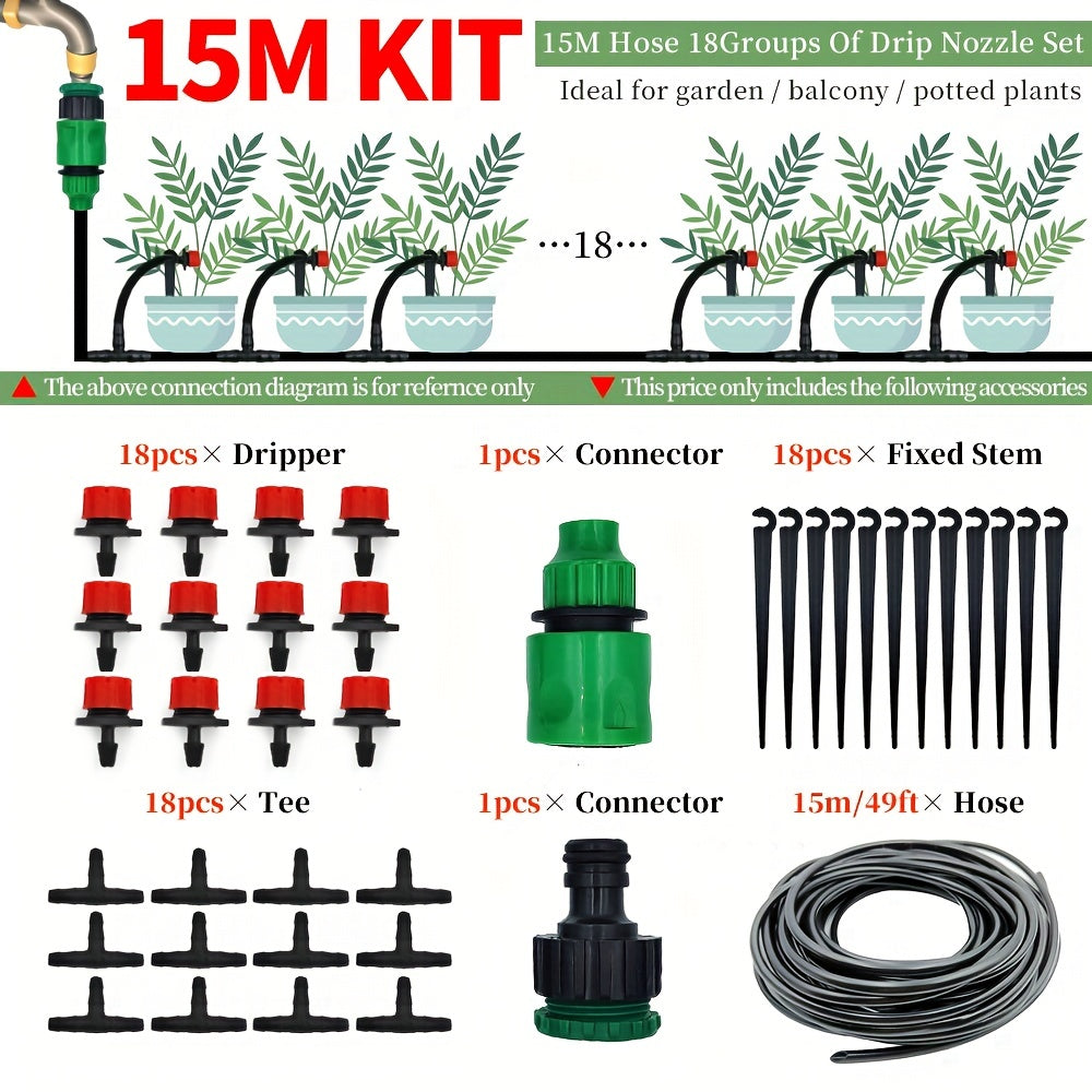DIY Greenhouse Drip Irrigation System Watering Kit