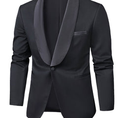 Shining Lapel Tuxedo Jacket Men s Casual Dinner Jacket For Wedding Banquet