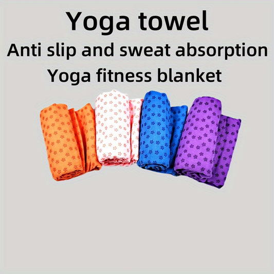 Non Slip Yoga Mat Towel Soft Microfiber Absorbs Sweat for Pilates