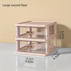 Desktop Storage Box Transparent Small Drawer Storage
