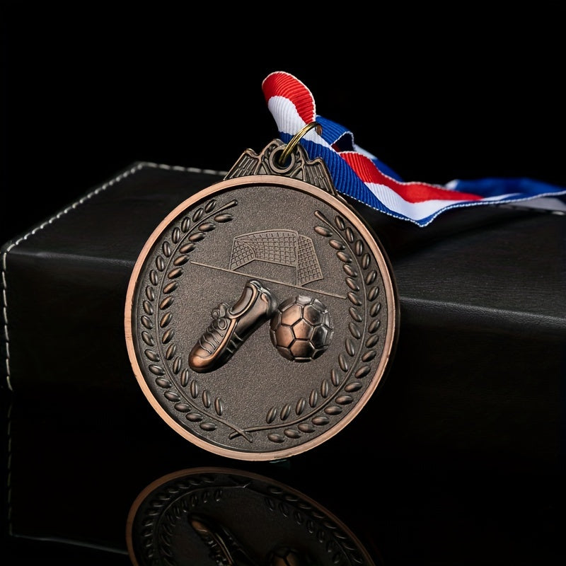 3pcs Zinc Alloy Football Medals Set for Sports Games