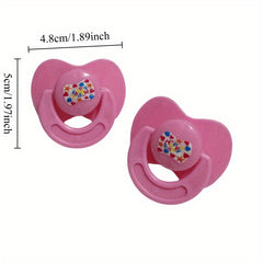 Mini Sucker Doll Pacifier for Doll House -  Plastic Simulation Mini Pacifier