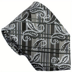 Classic Striped Plaid Paisley Jacquard Men's Tie Necktie