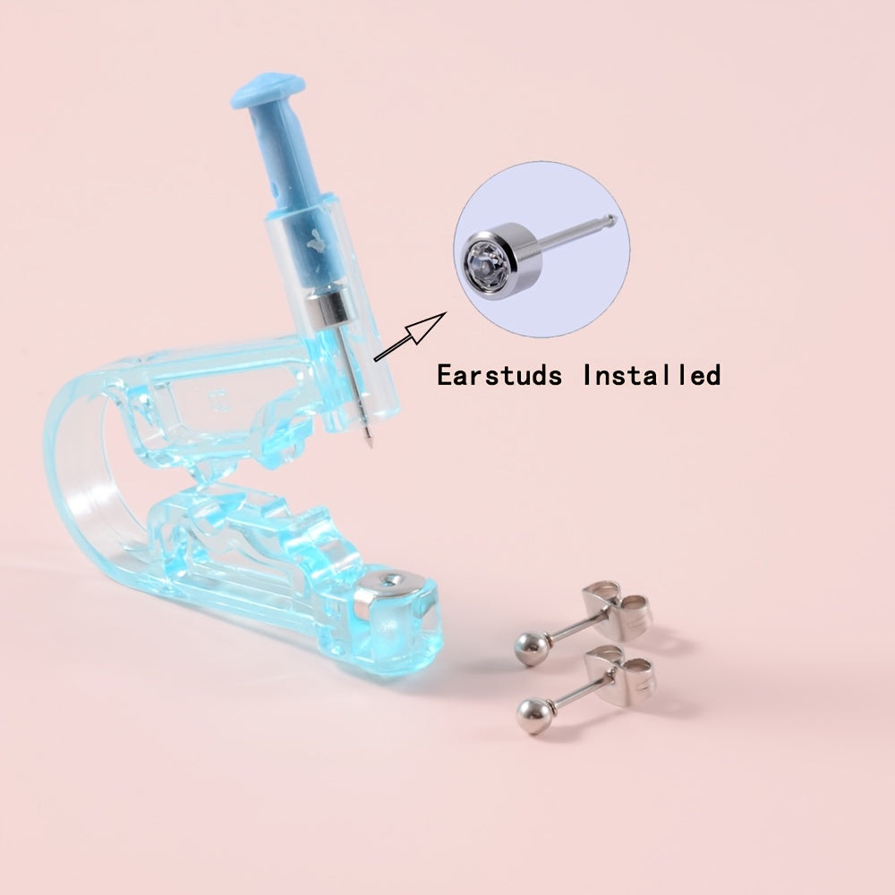 3 PCS Piercing Tool Set with Steel Ball Stud Earrings